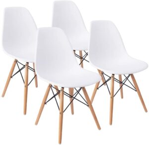 Furmax Mid Century Modern DSW Shell Kitchen Chairs